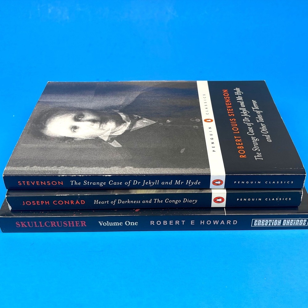Penguin Classics Creation Oneiros Horror Book Lot Stevenson Conrad Howard Black